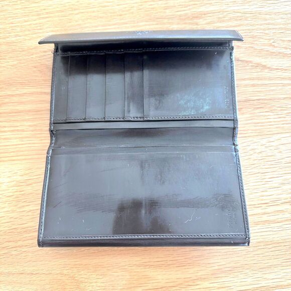 Prada Spazzolato Long Tri-Fold Leather Wallet - Picture 2 of 9